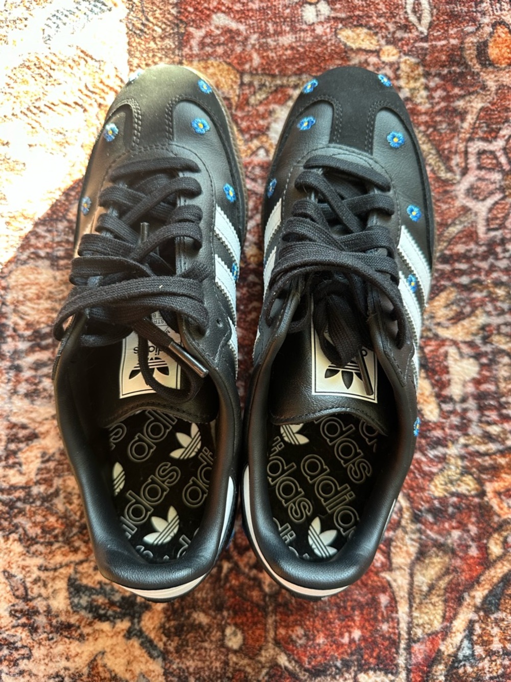 adidas Samba - “Light Blue Floral Core Black”(Women's) - Picture 12 of 12